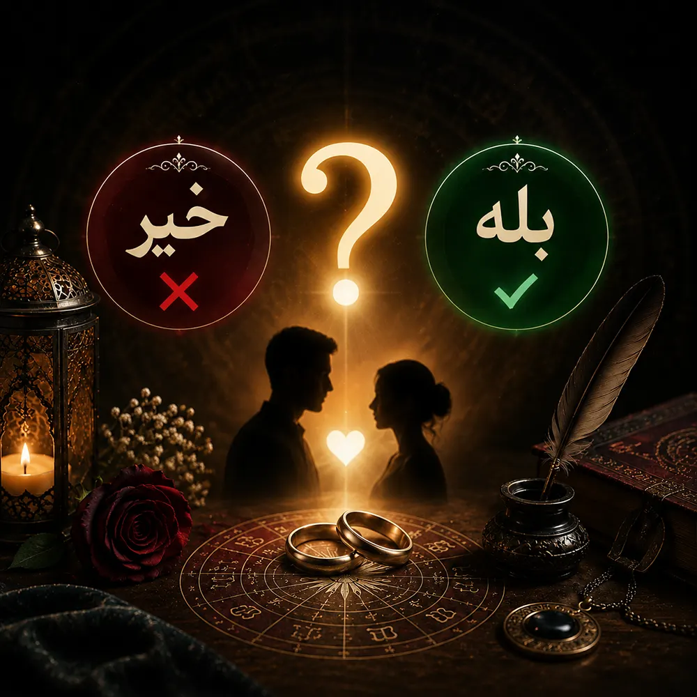 طالع بینی ازدواج با شخص مورد نظر با جواب اره یا نه